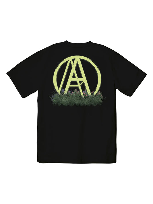 GRASS LOGO TEE BLACK