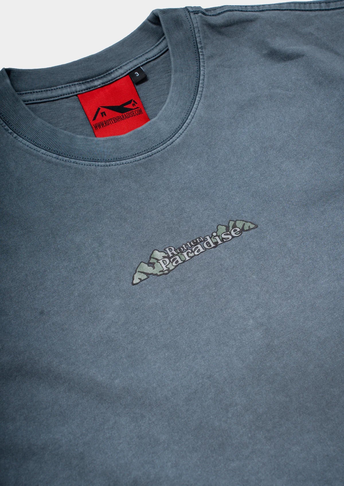 MOUNTAIN TEE WASHED IN GREY