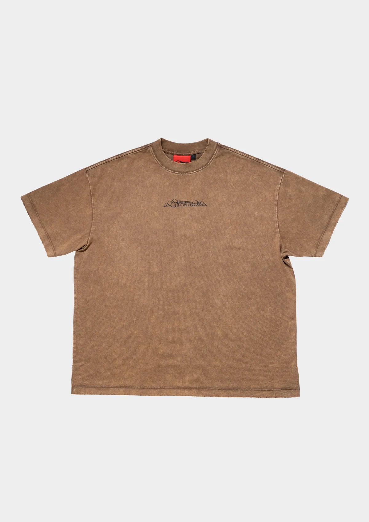 MOUNTAIN TEE WASHED IN BROWN