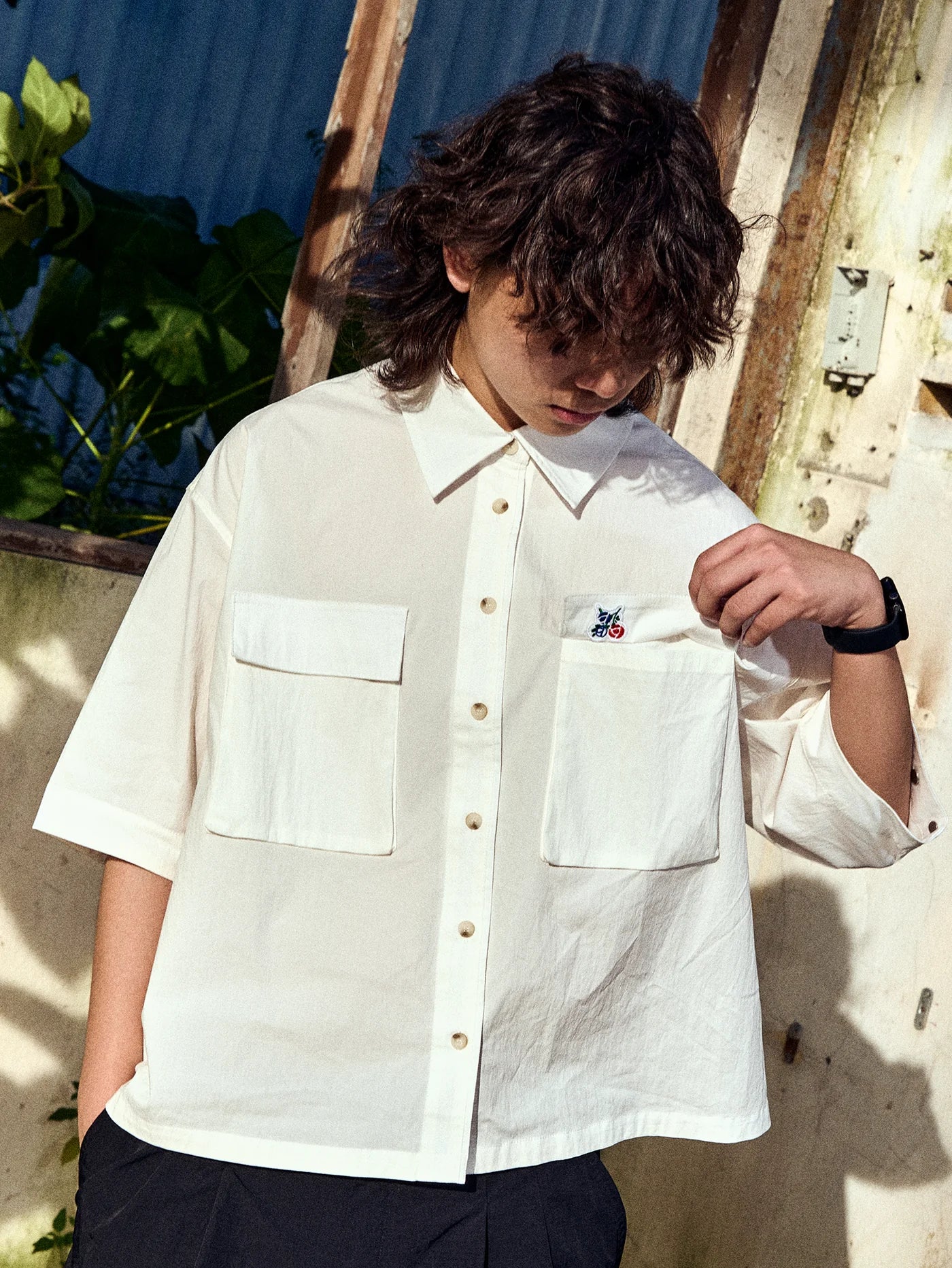 ABP. BIG BRO S/S SHIRT NYLON WHITE