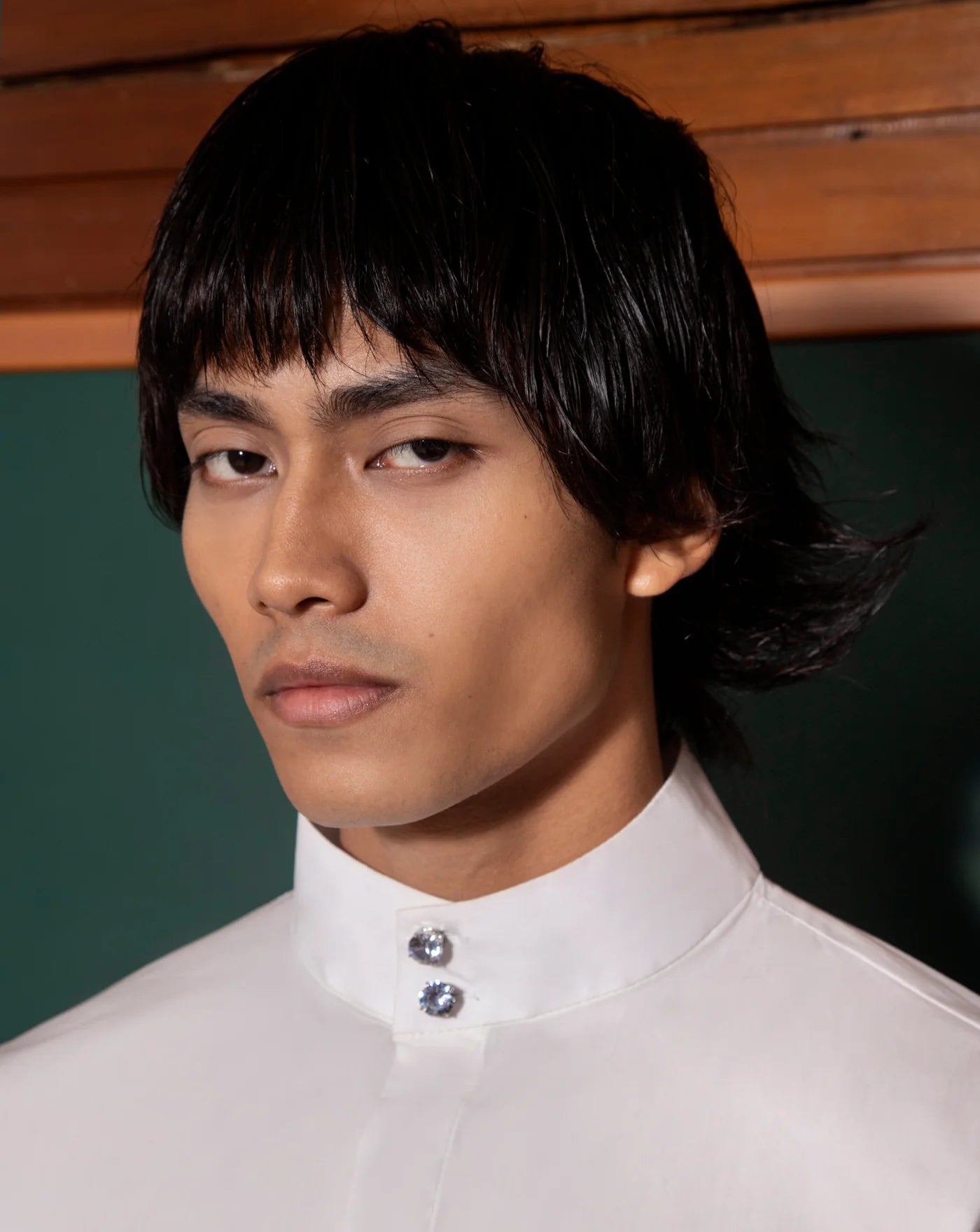 Kemeja Cekak Malaya (White)
