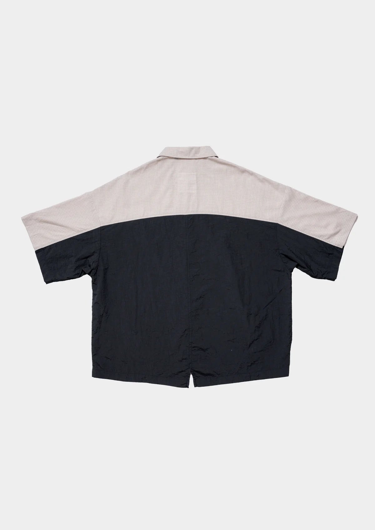CHECKERED BOXY SHIRT CREAM