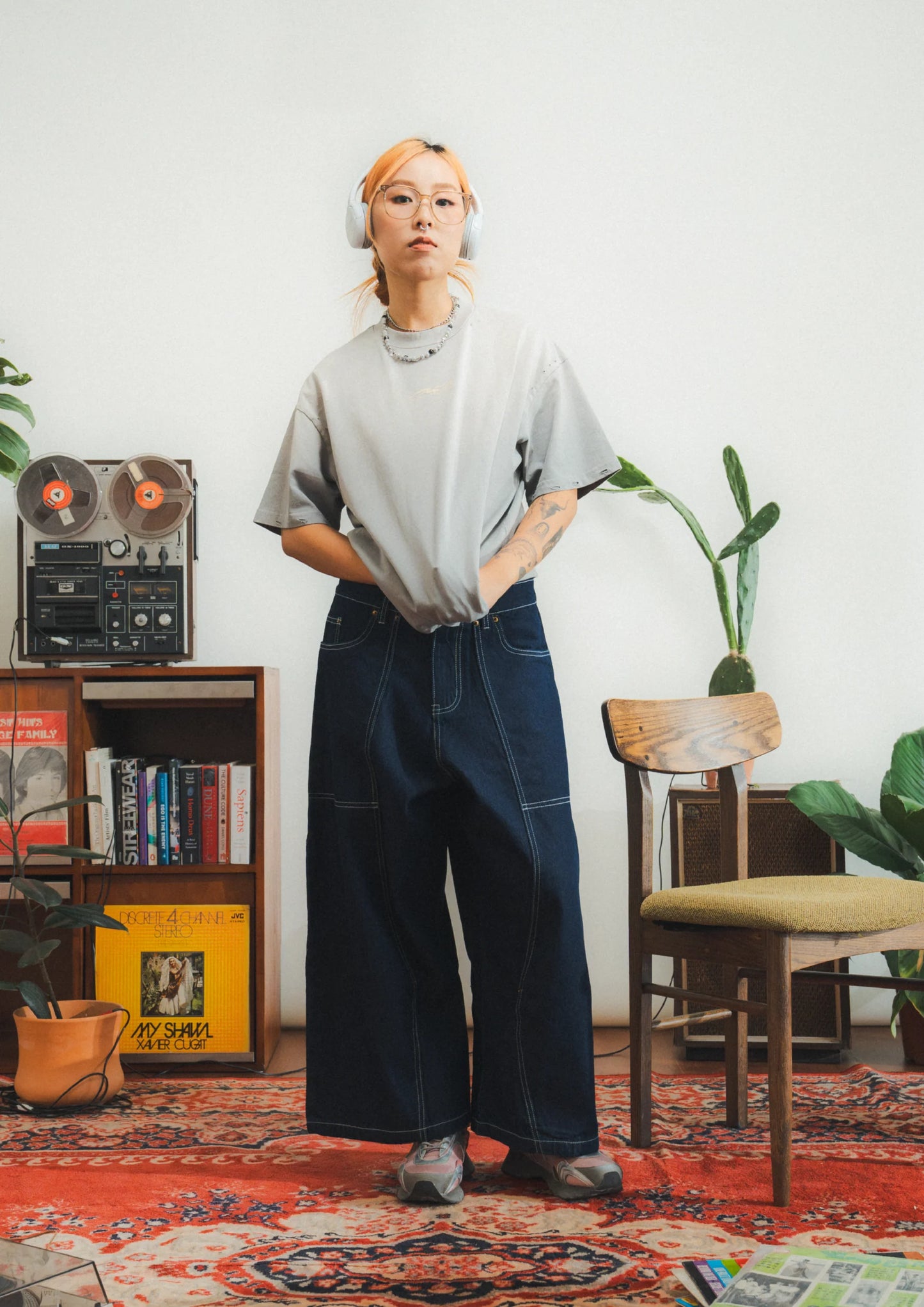 LONG DOUBLE KNEE JEANS