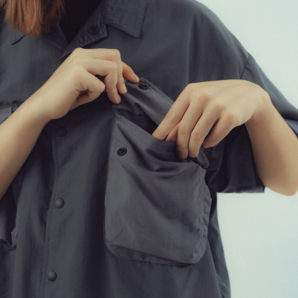 Explorer Pocket S/S Shirt (Stone Grey)