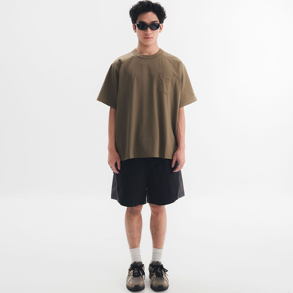 SORONA POCKET TEE - OLIVE