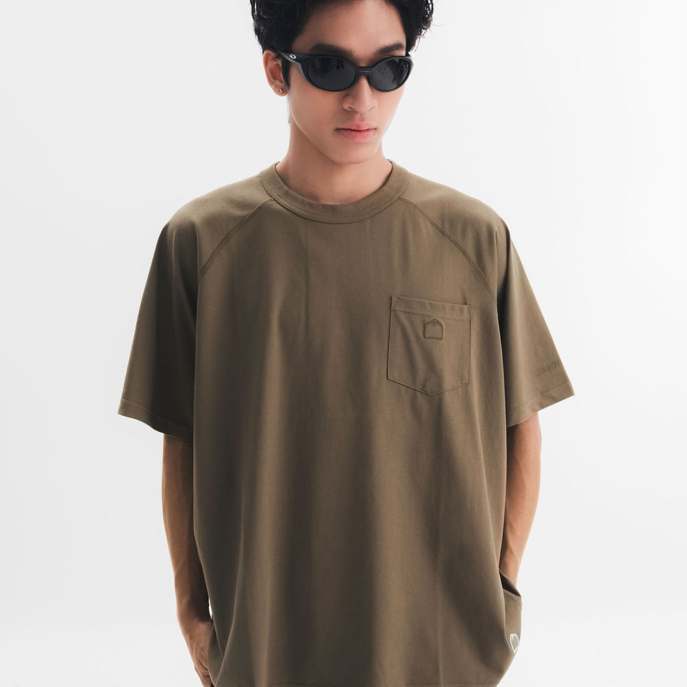 SORONA POCKET TEE - OLIVE