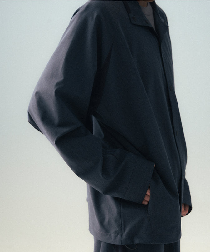 Gentle Snap Shirt (Navy)