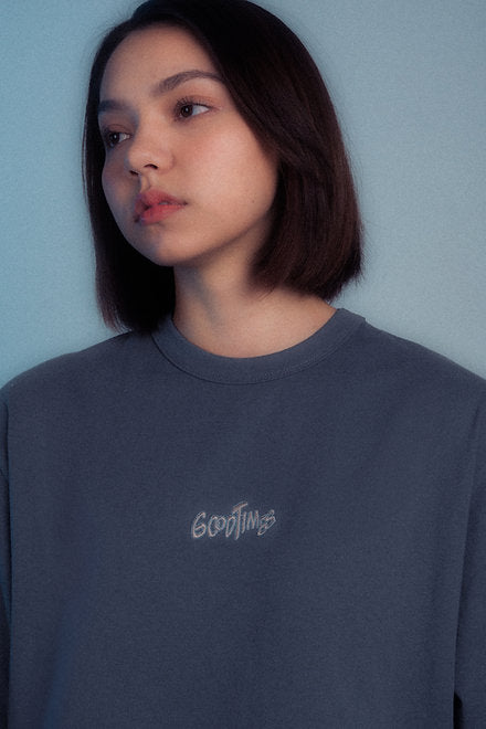 Groove Tee -Indigo Blue