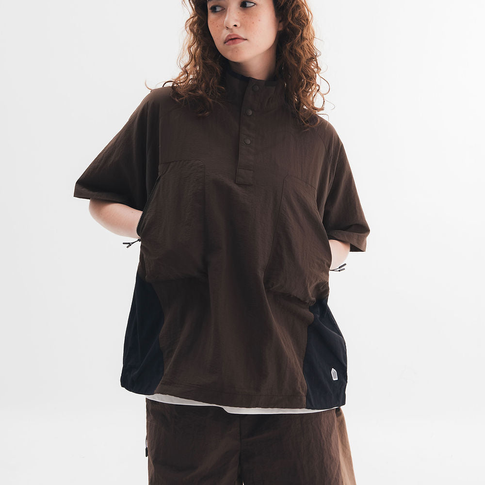 Half Snap Pullover Shirt (Umber)