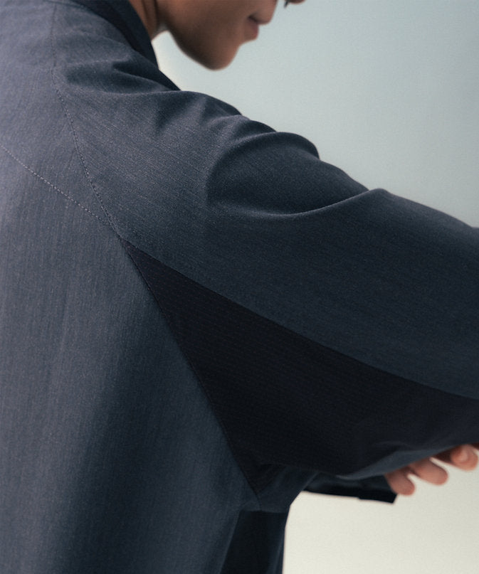 Gentle Snap Shirt (Navy)