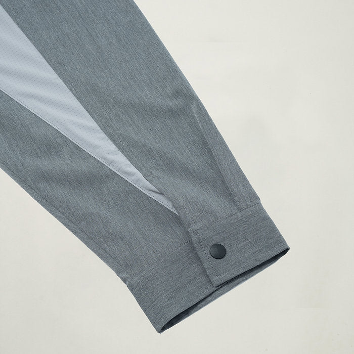 Gentle Snap Shirt (Heather Grey)