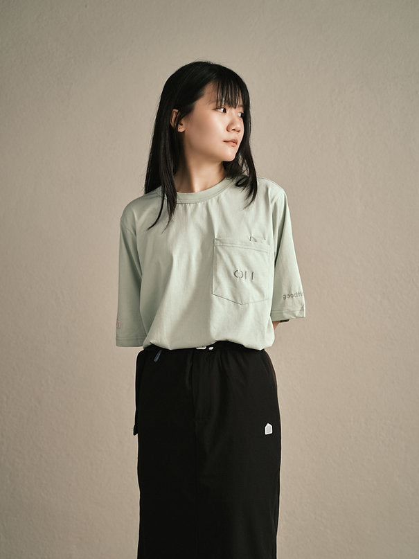One Half Sorona Tee (Light Mint)