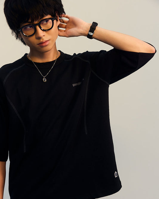 QUICK DRY TEE - BLACK - BEV C multi label store