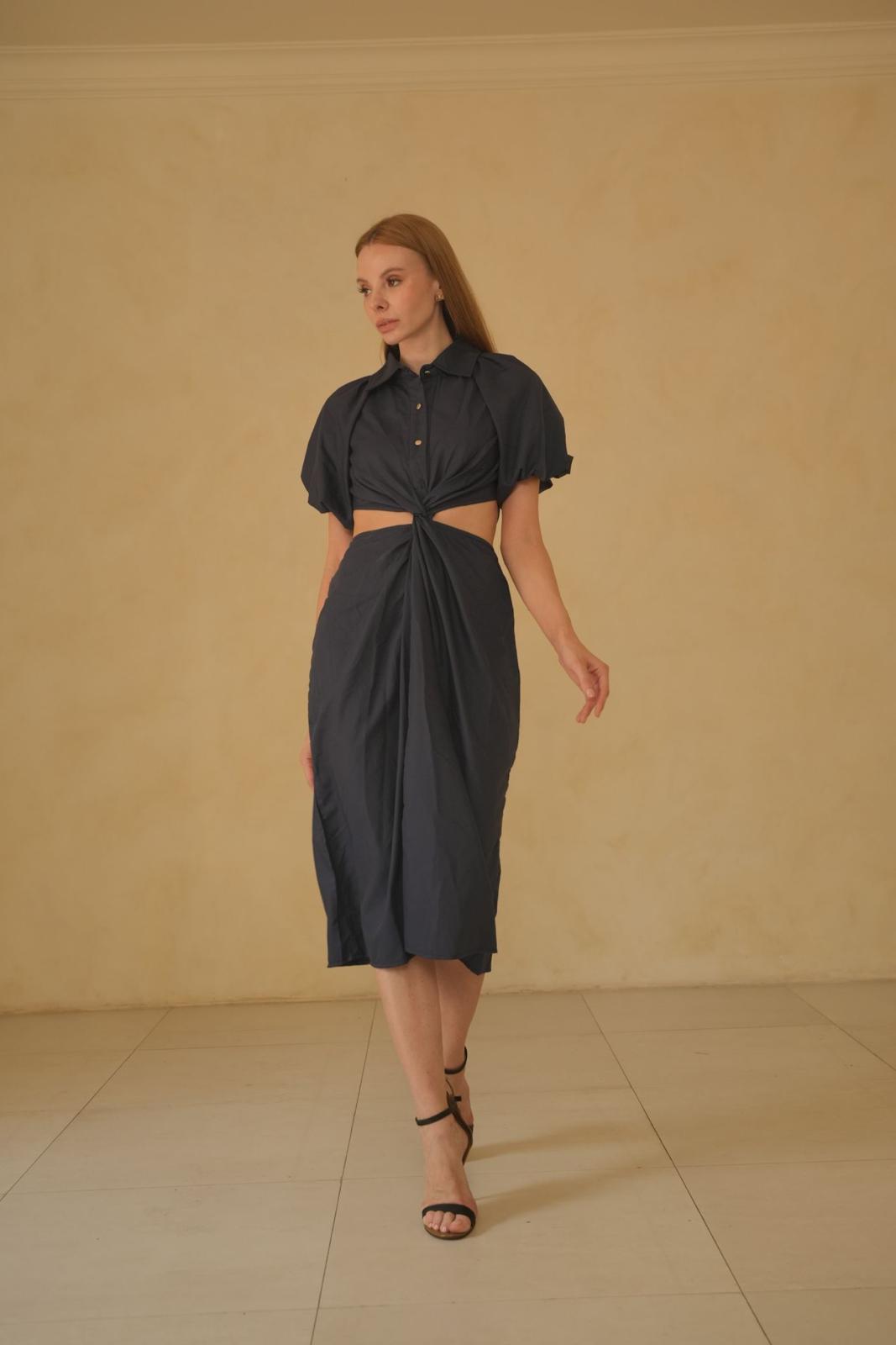 CONSTANCE DRESS - NAVY BLUE