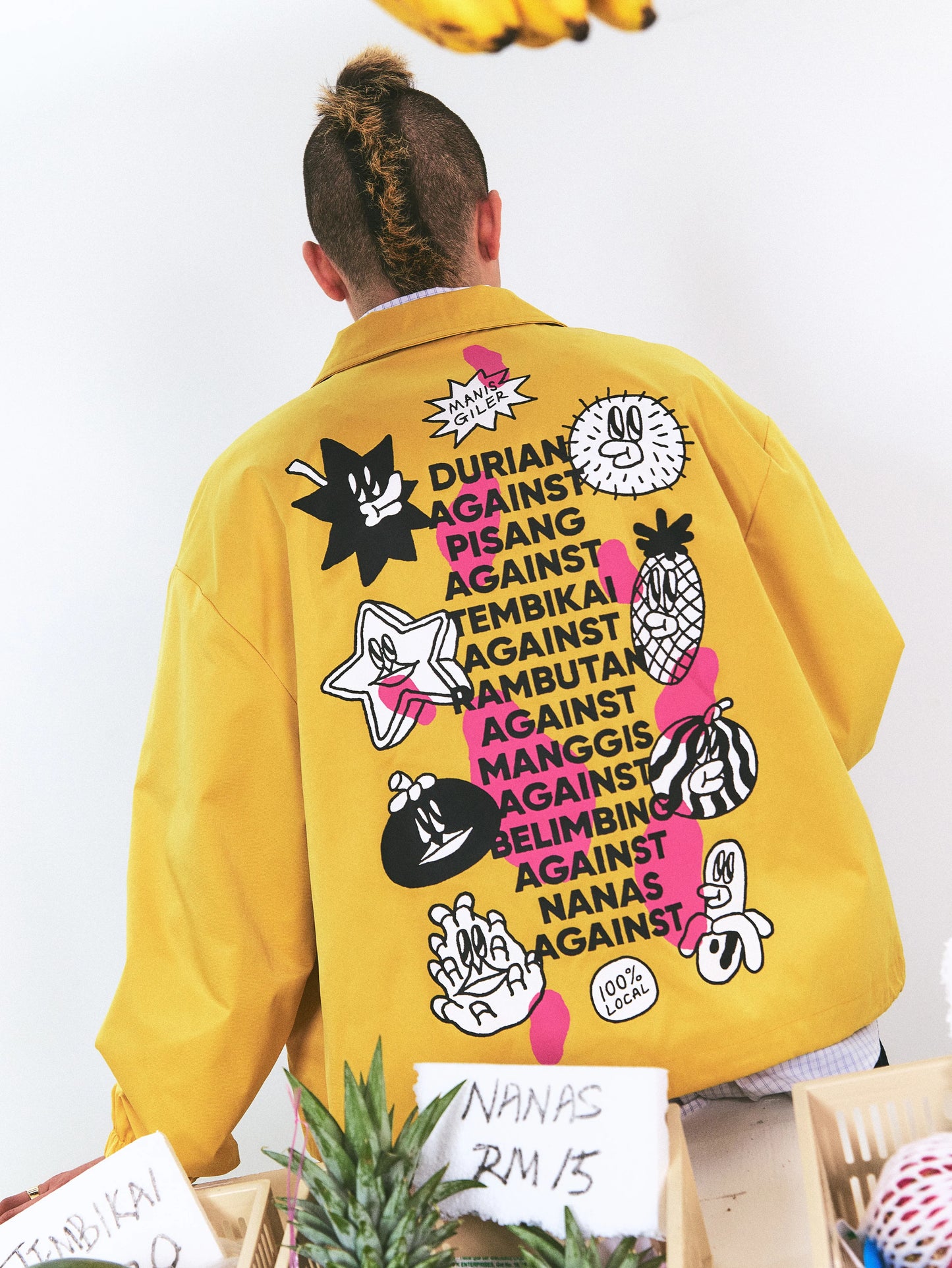 AGAINST X LALA COMPANY FRUIT COACH JACKET