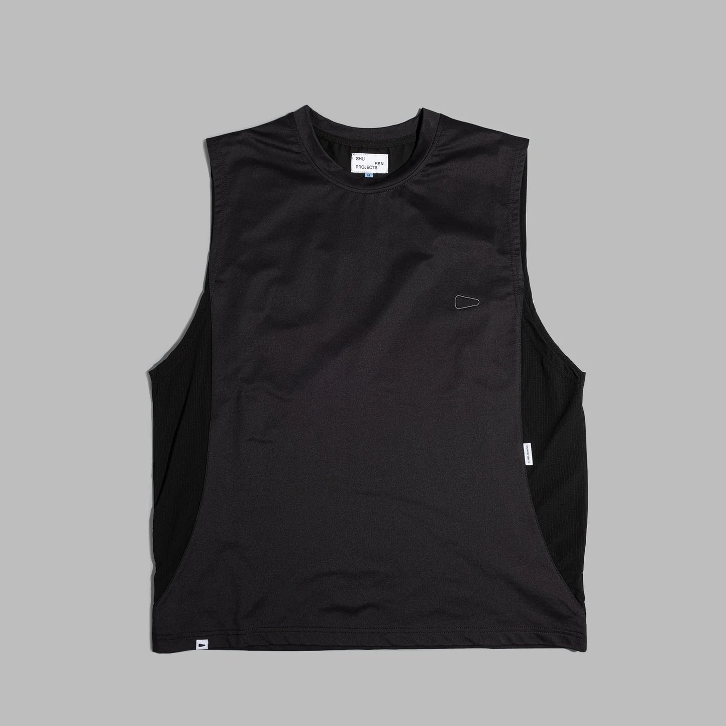 Sleeveless 2-Tone / Cotton – Black - BEV C multi label store