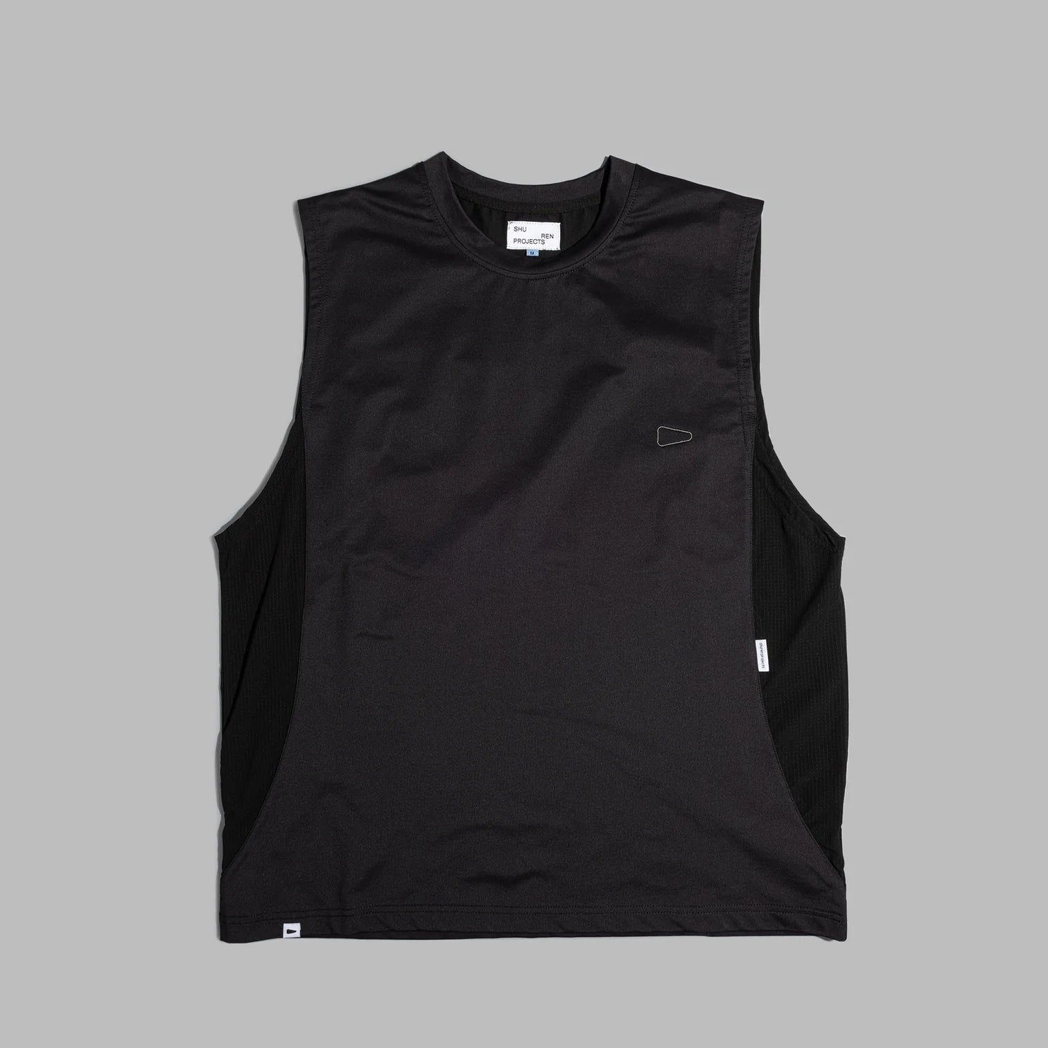 Sleeveless 2-Tone / Cotton – Black - BEV C multi label store