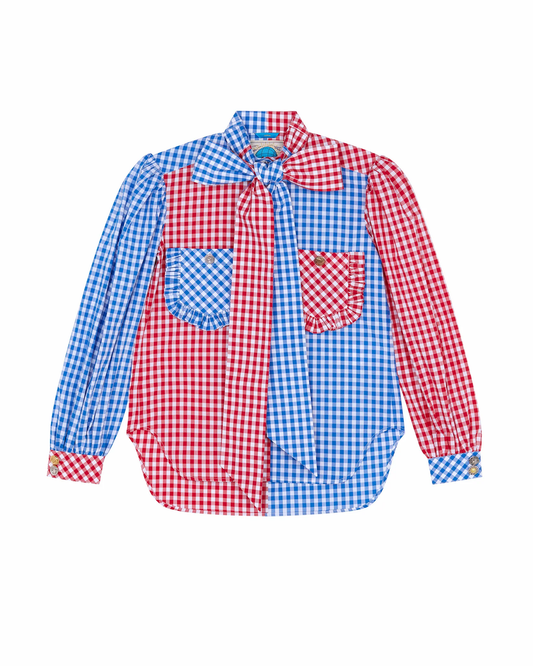 Marmalade Shirt (Blue Red Gingham)