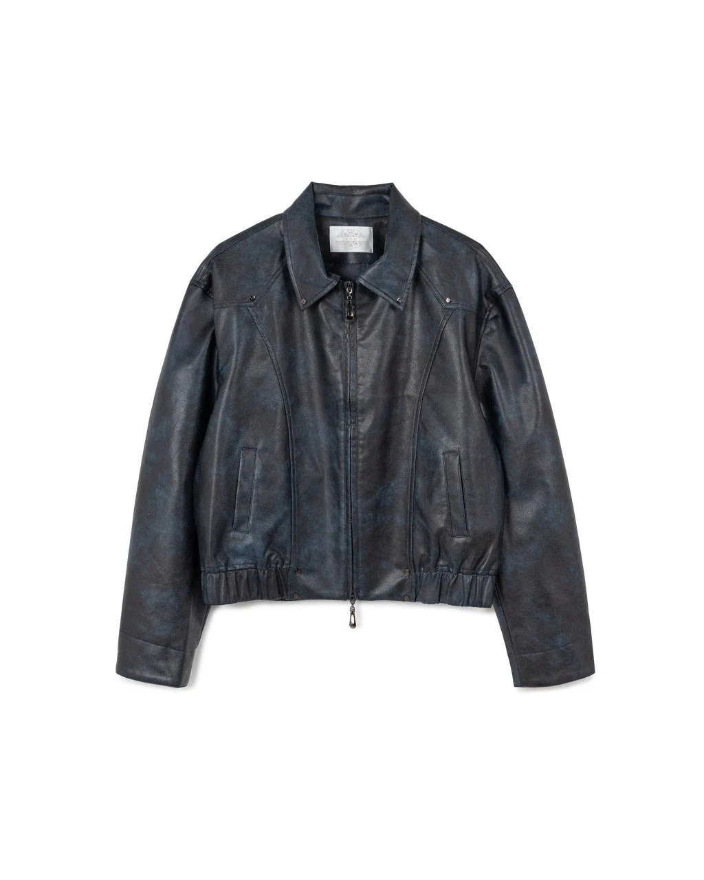 N E O VOL.2_CH.2 OMERTA LEATHER JACKET - BLUE