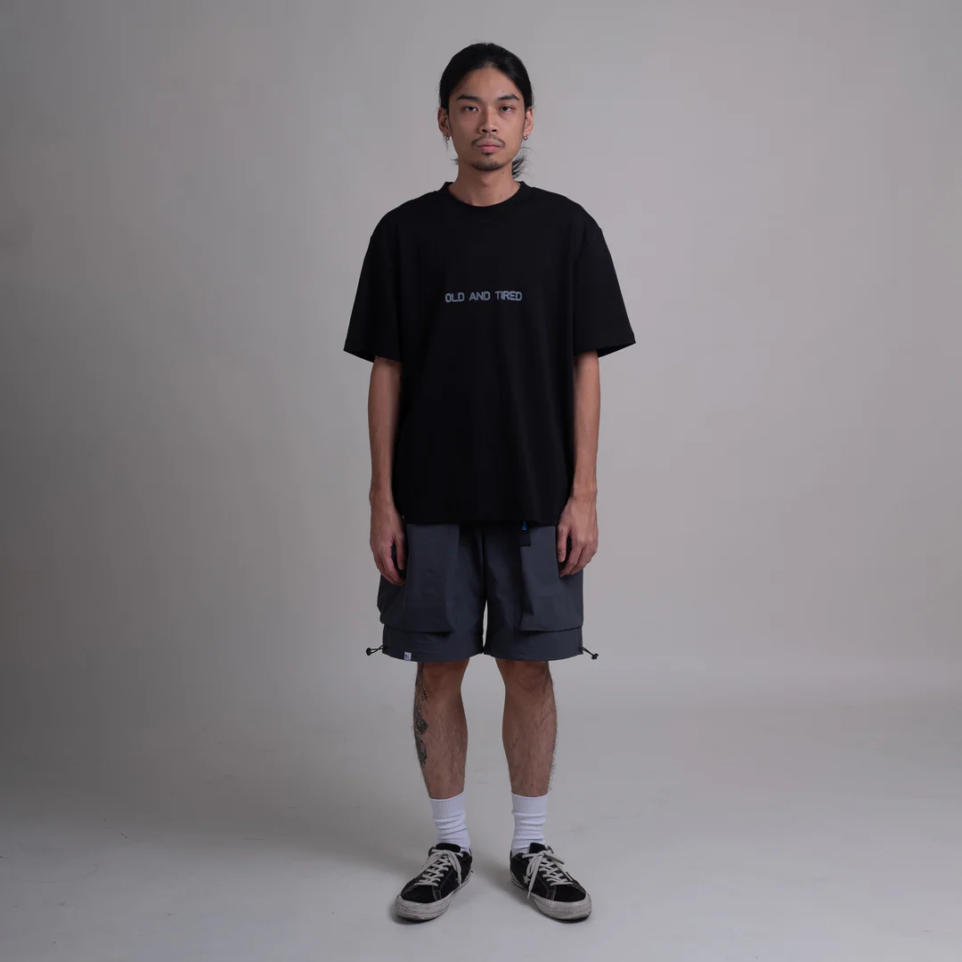 Old & Tired Tee / Cotton - Black