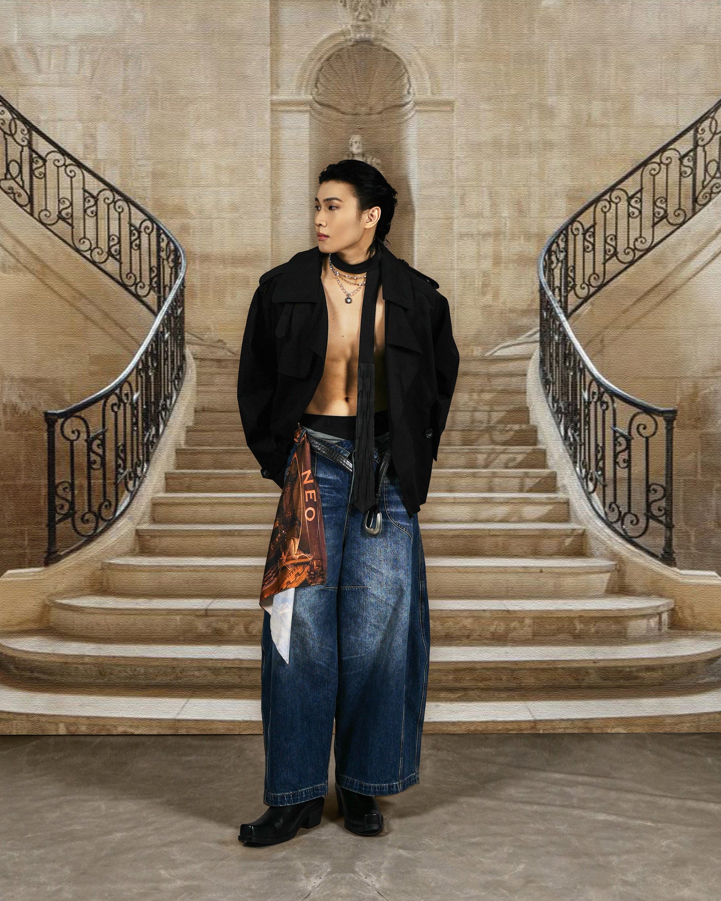 N E O VOL.2_CH.2 BALLOON PANTS - BLUE