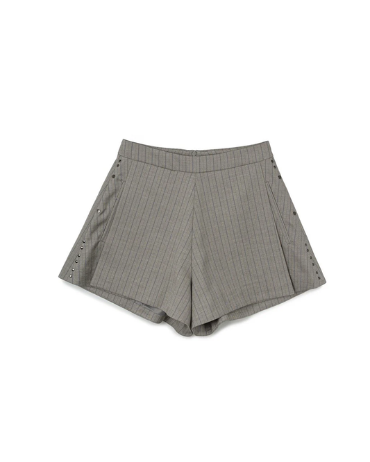 N E O VOL.2_CH.2 MORSE-CODE SHORTS - LIGHT GREY