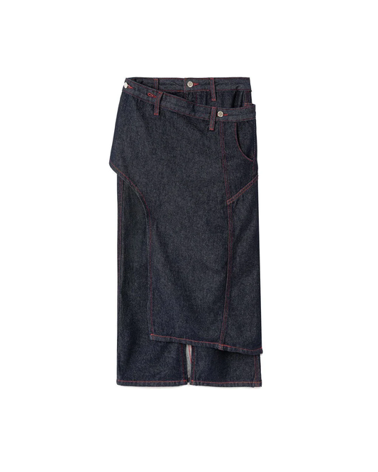 N E O VOL.2_CH.2 RED SELVAGE DENIM SKIRT