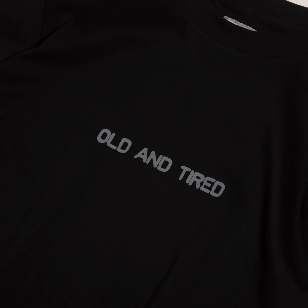 Old & Tired Tee / Cotton - Black