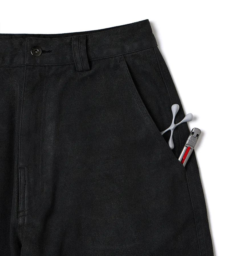 Washed Black - Vrc wide jeans