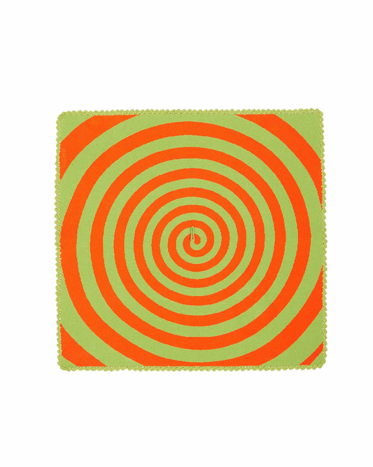 Hypnotia Hankie (Marigold Orange & Moss Green)