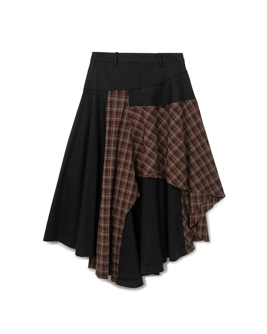 N E O VOL.2_CH.2 PATCHWORK SKIRT - BLACK