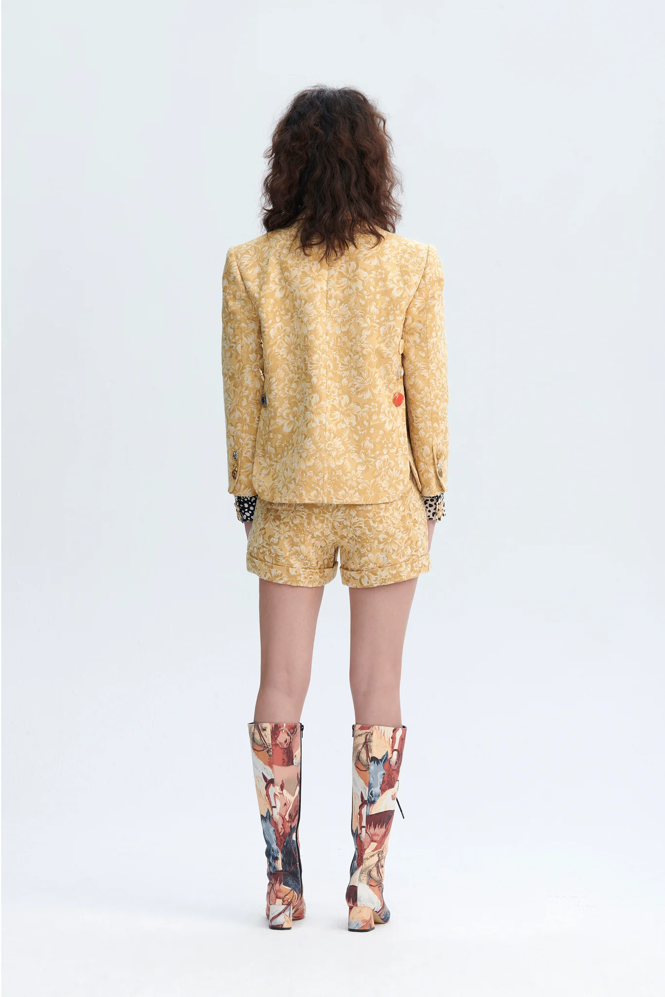 Grandma Wedding Dinner Coat (Light Mustard)