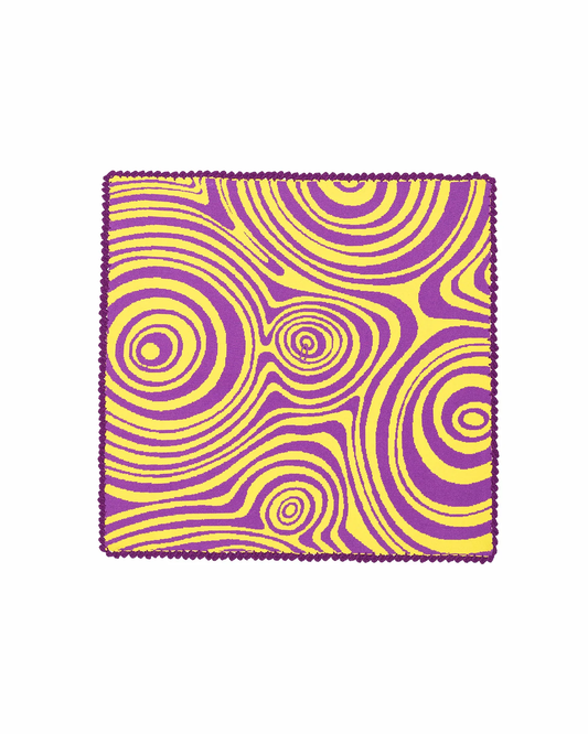 Marblelous Hankie (Grape Purple & Sunshine Yellow)