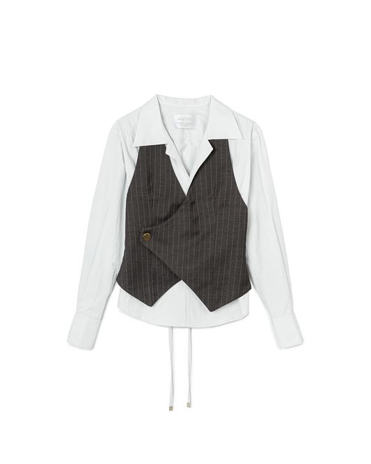 N E O VOL.2_CH.2 DETECTIVE SET SHIRT - GREY