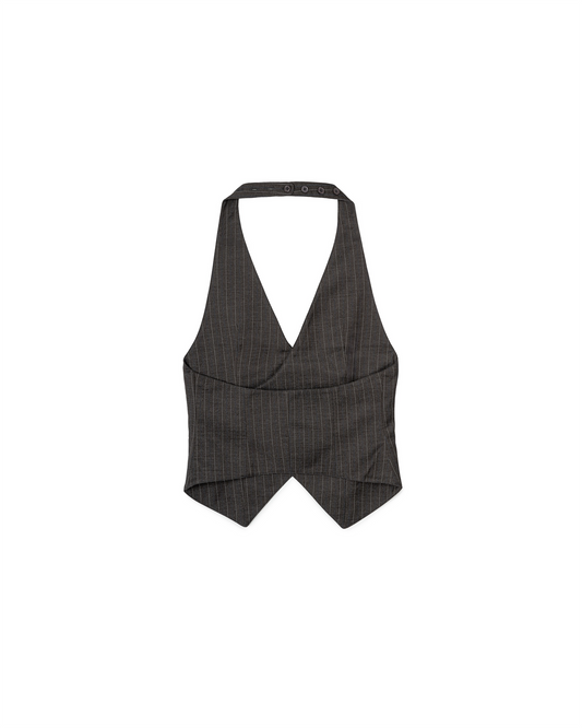 N E O VOL.2_CH.2 PINSTRIPE VEST - GREY