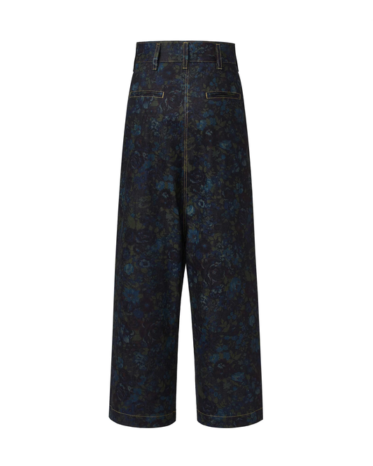 Fafa Raincoat (Blue Floral)