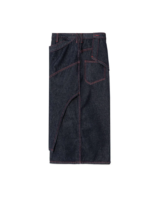 N E O VOL.2_CH.2 RED SELVAGE DENIM SKIRT