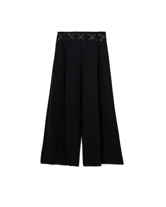LACE-UP TROUSERS