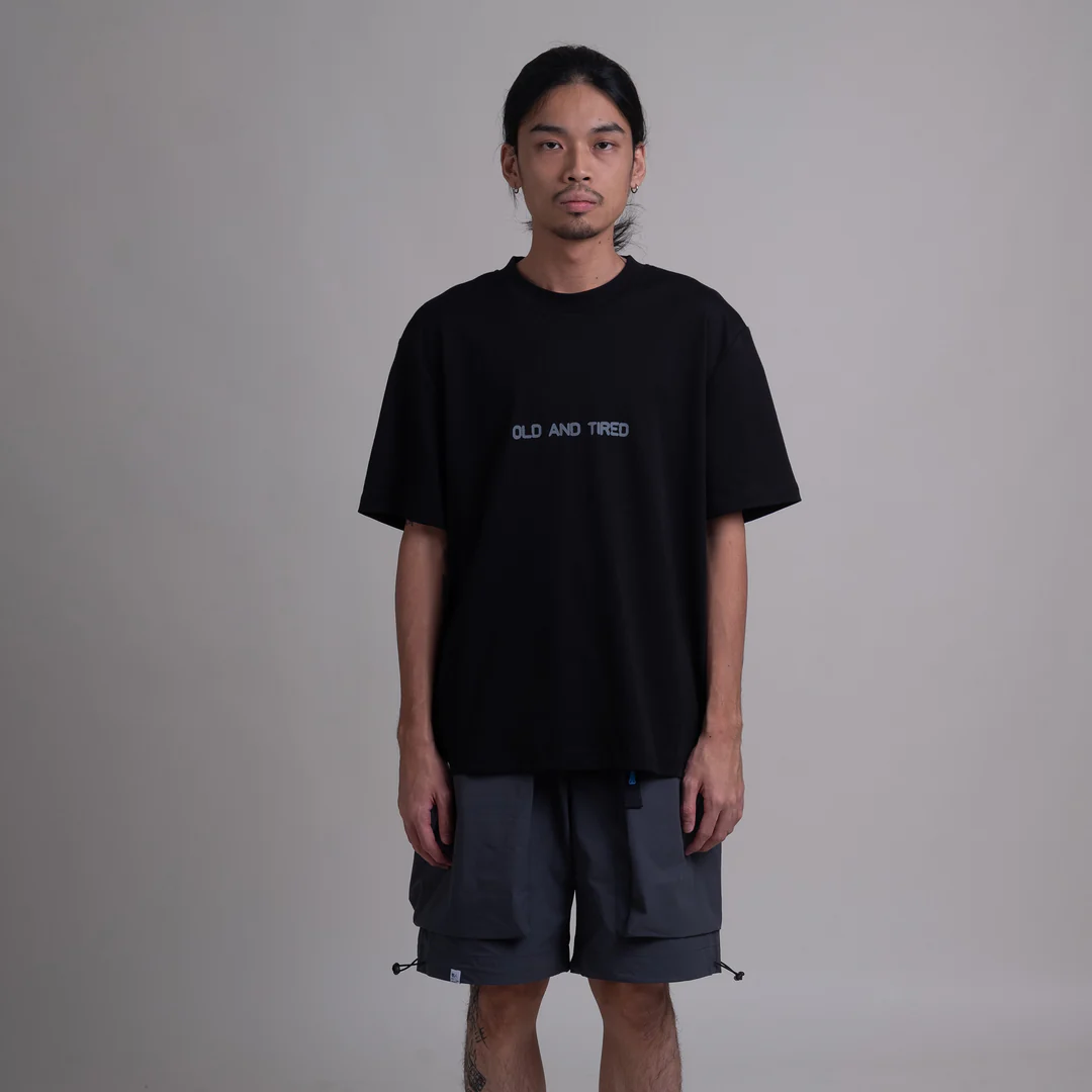 Old & Tired Tee / Cotton - Black