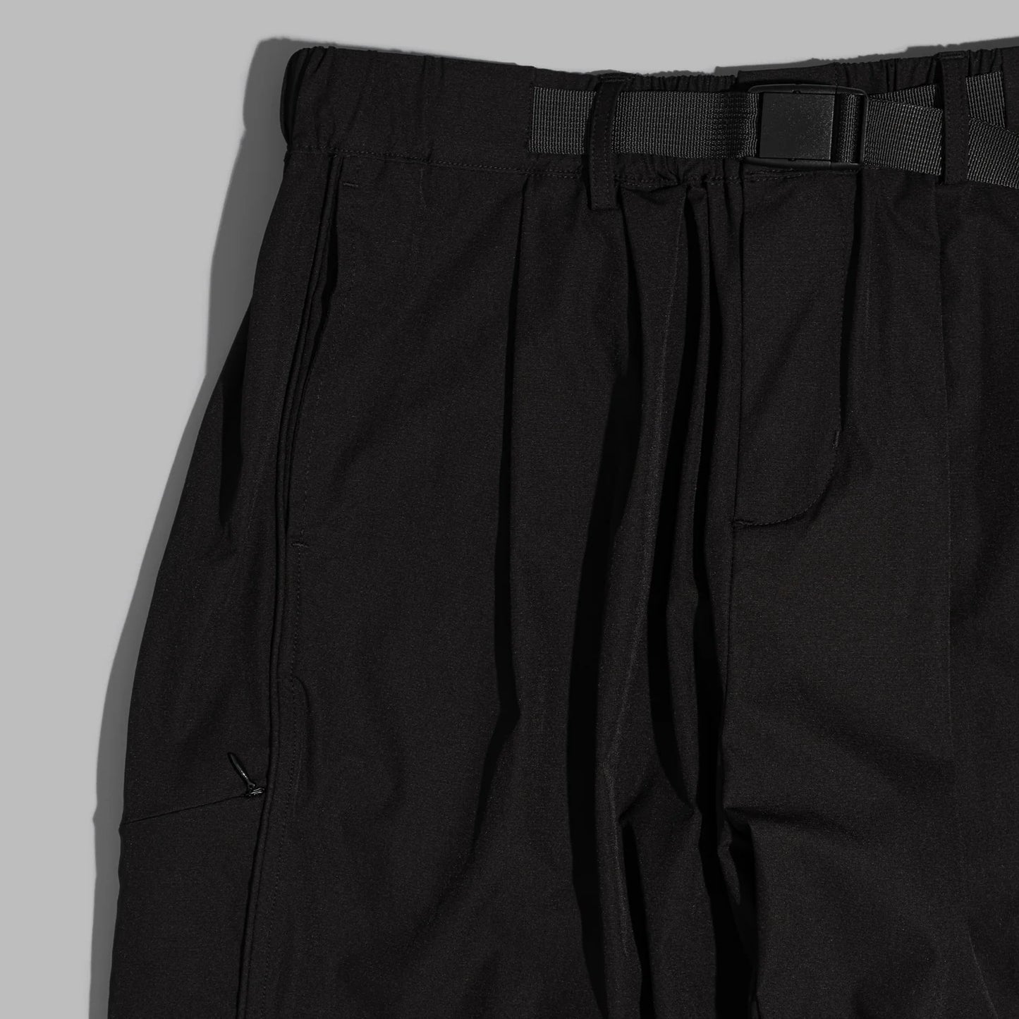 Panel Pants / Nylon – Black - BEV C multi label store