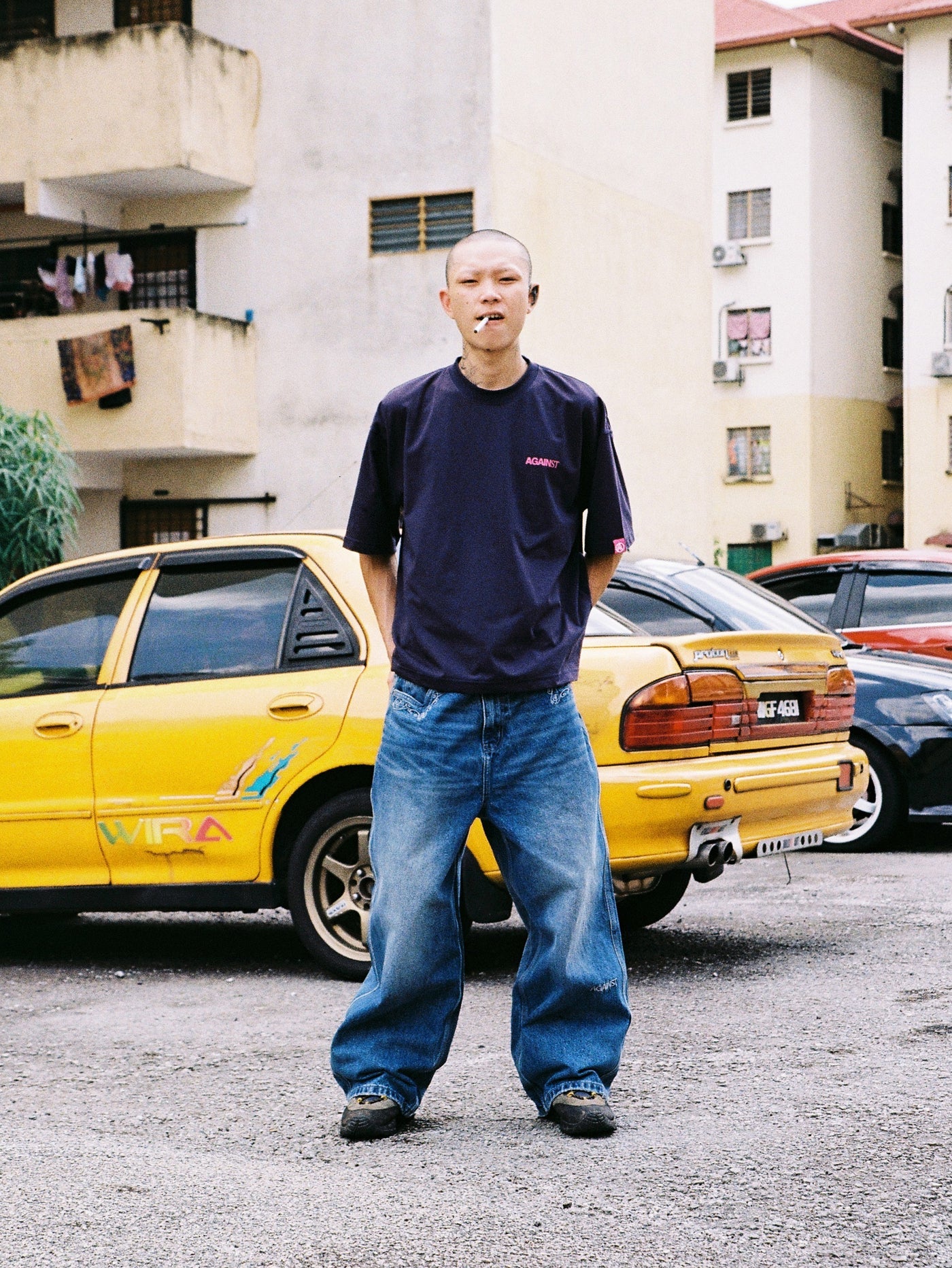 BOXY ALL DAY TEE NAVY