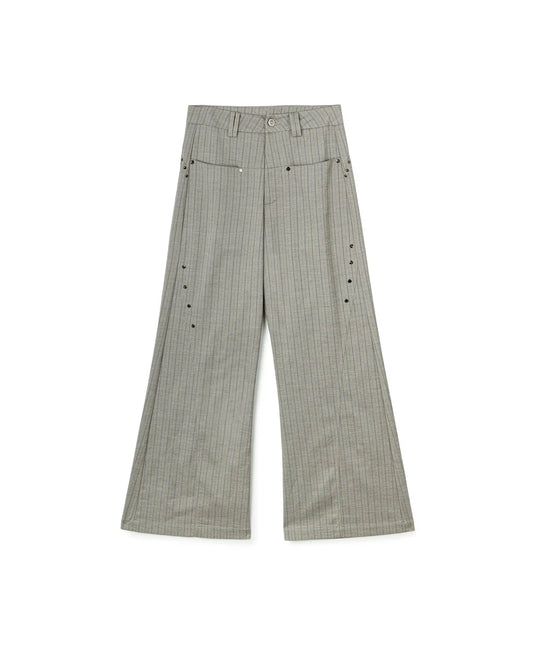 N E O VOL.2_CH.2 PINSTRIPE TROUSERS - LIGHT GREY