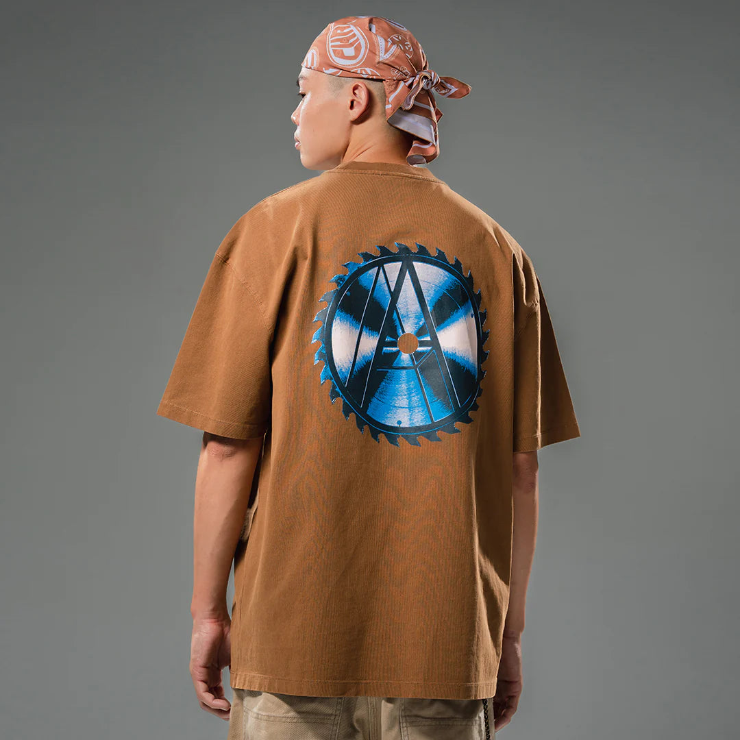 WASHED BLADE TEE - BROWN