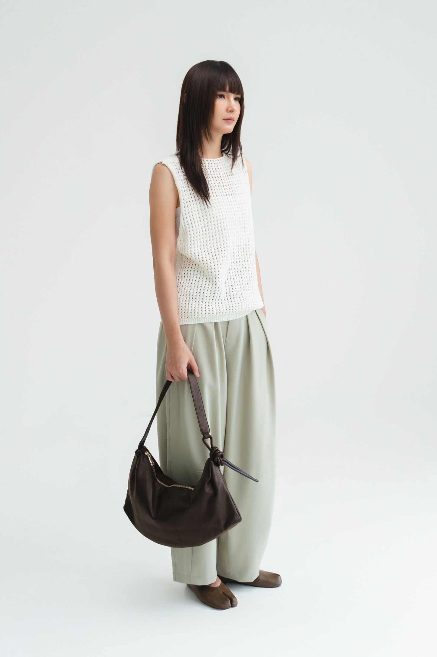 Boat Leather Bag (Brown)