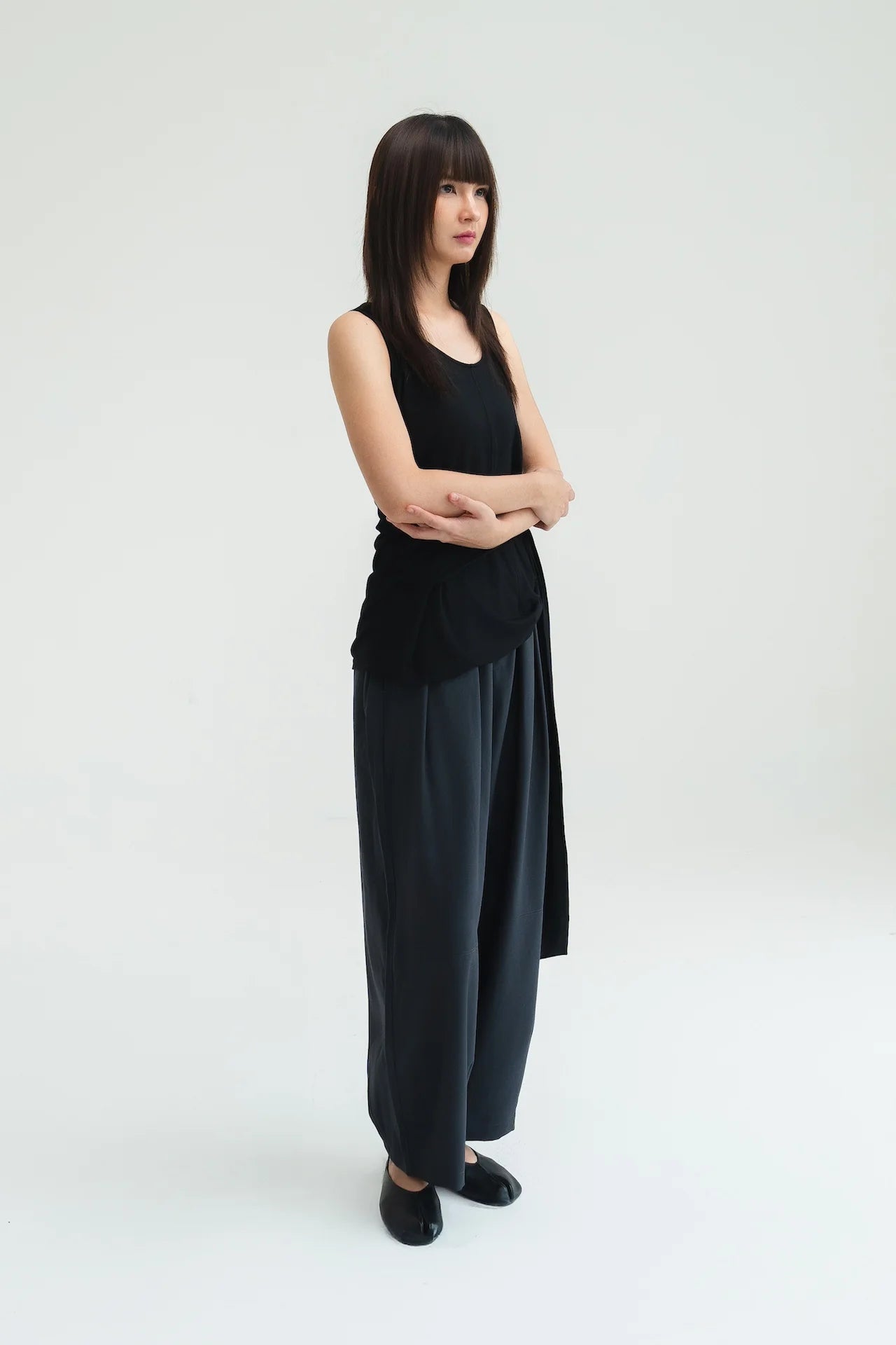 Gender Neutral Cocoon Trousers (Poly / Dark Grey)