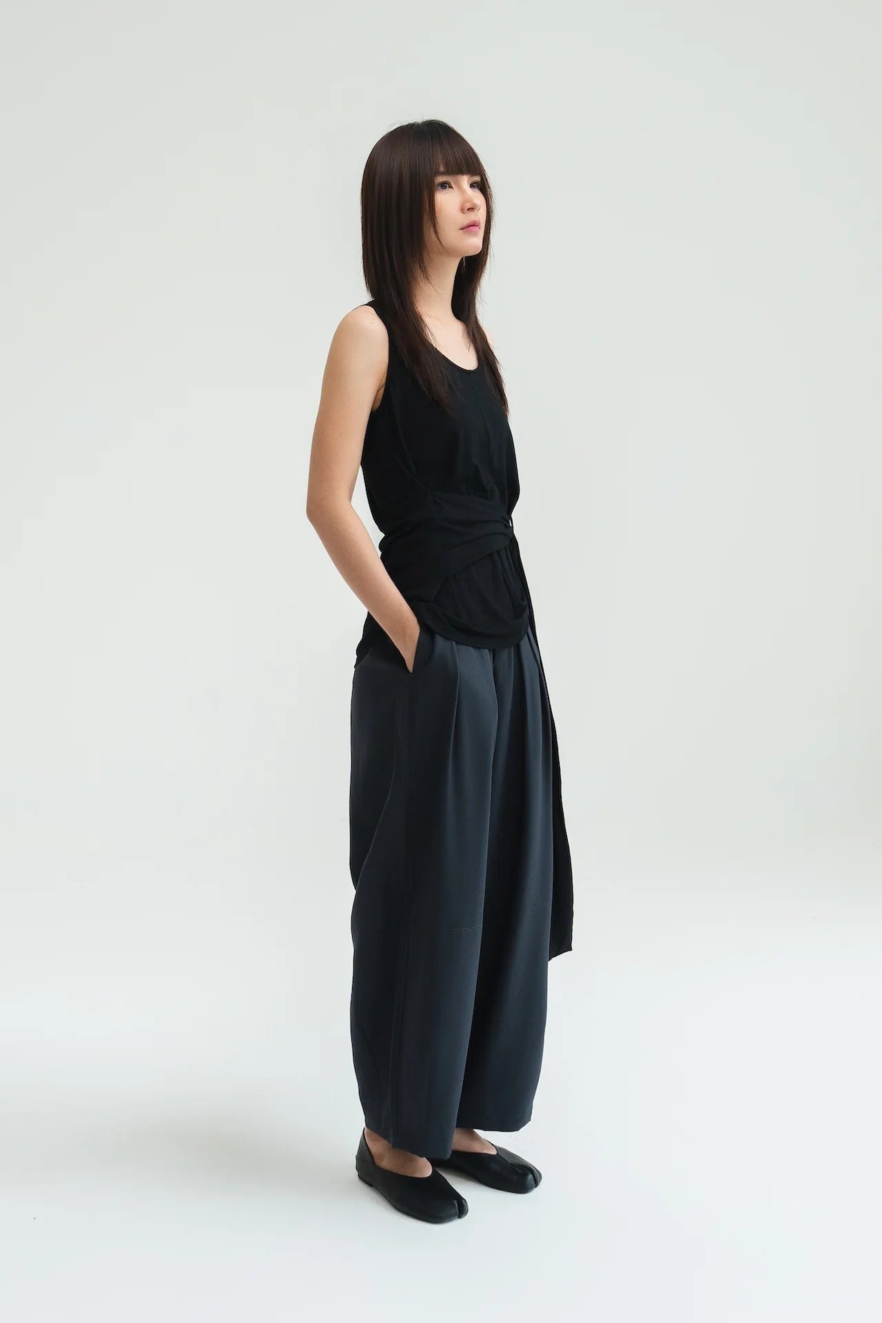 Gender Neutral Cocoon Trousers (Poly / Dark Grey)