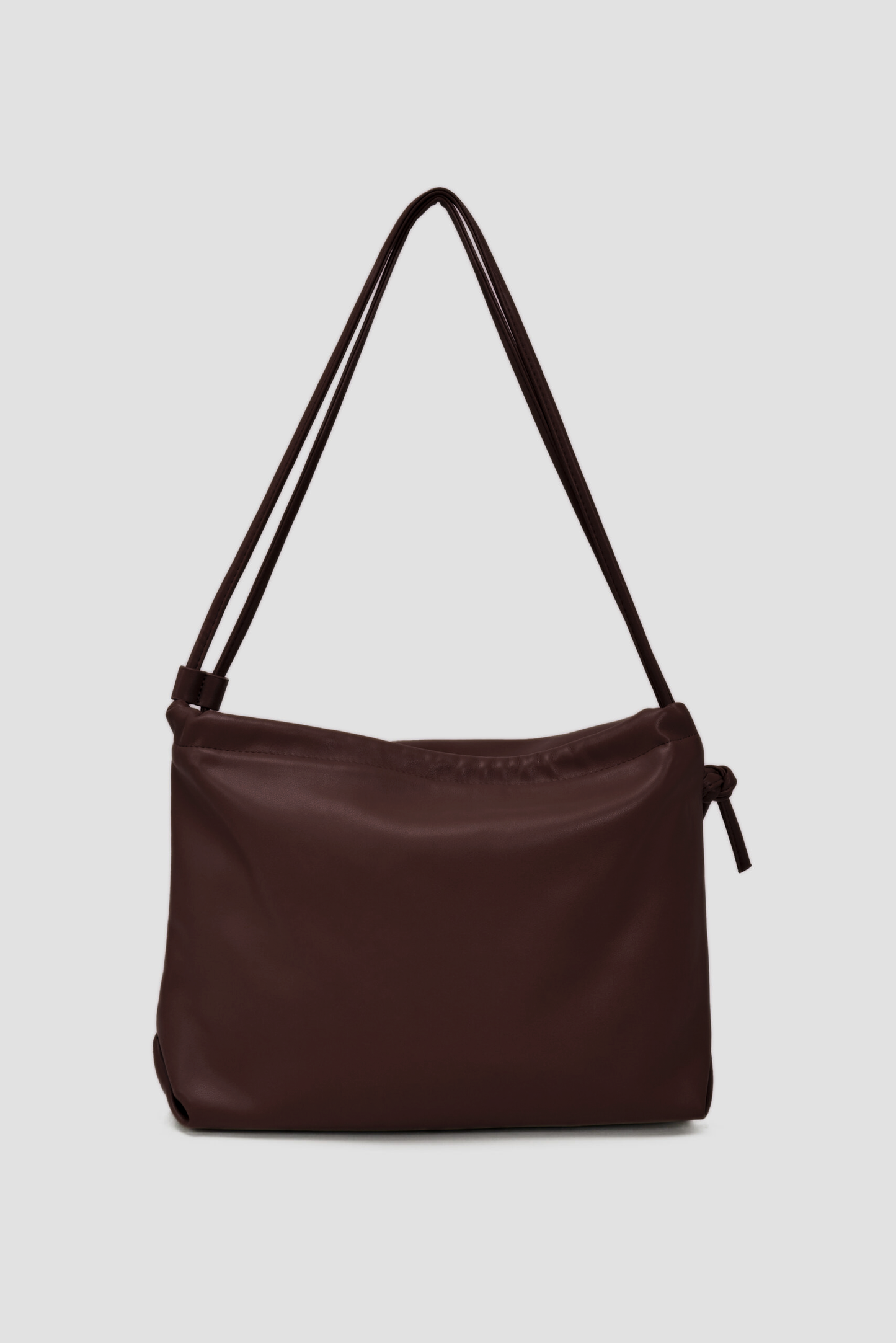 Double Strap Envelope Leather Bag (Wine)