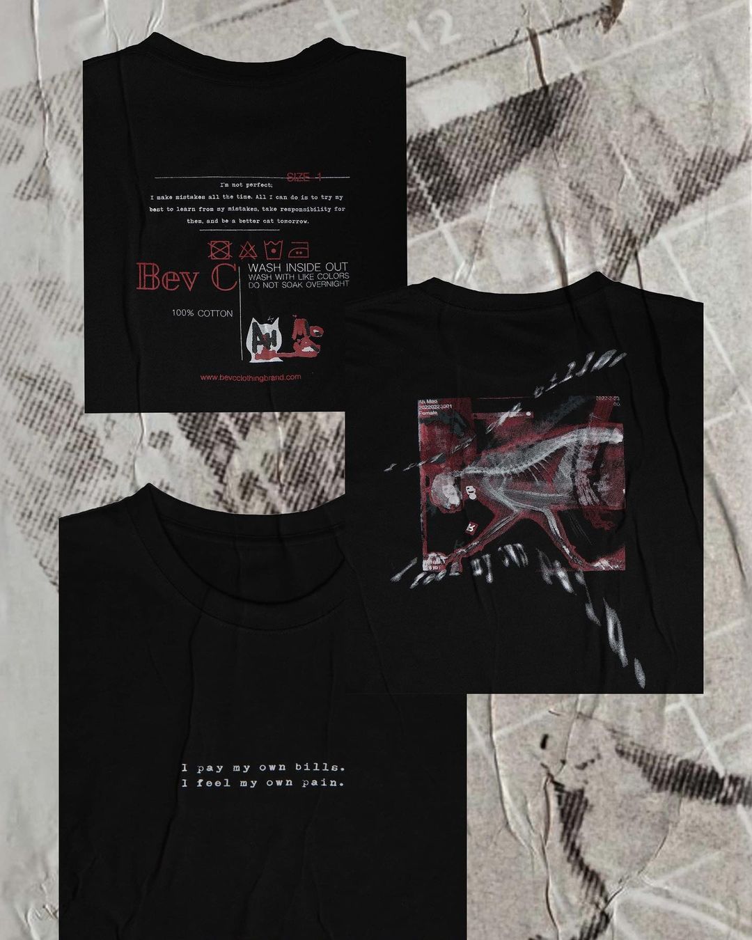 " Pay My Bills T " Bev C x AH MAO T-shirt