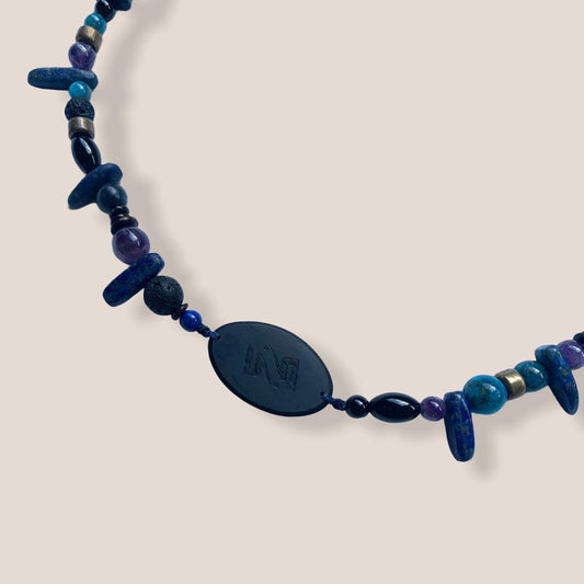 ‘’ SepTem II ‘’ Necklace- deep blue