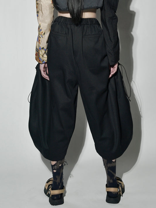 Giant Drawstrings Pockets Pants 2.0 ( Black )